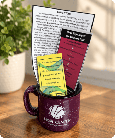 Hope Center Mug and Stories